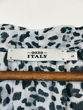 Load image into Gallery viewer, 0039 Italy Women's Animal Print Sheer Blouse | S UK8 | Multicoloured