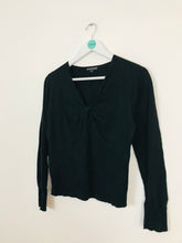 Load image into Gallery viewer, Bandolera Women’s Fitted Twist At Bust Jumper | UK 14 L | Black