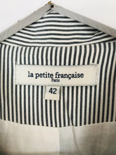 Load image into Gallery viewer, La Petite Francaise Womens Hickory Stripe Work Jacket | 42 UK14 | Grey