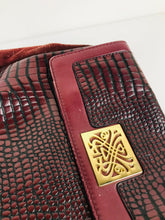 Load image into Gallery viewer, Biba Women's Leather Croc Shoulder Bag | S UK8 | Red