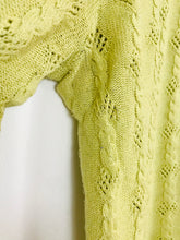 Load image into Gallery viewer, Boden Women’s Cottage Style Cable Knit Cardigan | UK 14 | Green
