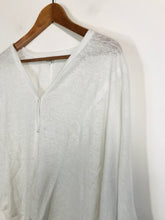 Load image into Gallery viewer, Ateliers de la Maille Women's Linen Cardigan | 1 UK8 | White