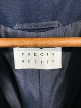 Load image into Gallery viewer, Precis Women's Linen Blazer Jacket | UK14 | Blue