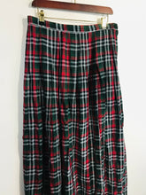 Load image into Gallery viewer, Susan Bristol Women's Pleated Plaid Maxi Skirt | UK16 | Multicoloured