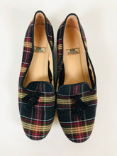 Load image into Gallery viewer, HB Espana Women's Tartan Check Tassel Loafers | 38 UK5 | Multicolour