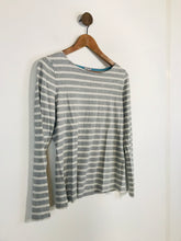 Load image into Gallery viewer, Jigsaw Women's Long Sleeve Striped T-Shirt | M UK10-12 | Grey