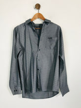 Load image into Gallery viewer, Kickers Men's Check Gingham Smart Button-Up Shirt | M | Grey