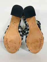 Load image into Gallery viewer, Sam Edelman Women's Check Court Heels | US9.5 UK7.5 | Black
