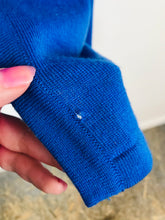 Load image into Gallery viewer, Jean Muir Womens Long Wool Cardigan | M | Blue