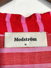 Load image into Gallery viewer, Modstrom Women's Striped Blouse | M UK10-12 | Orange