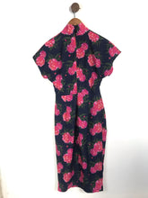 Load image into Gallery viewer, Lindy Bop Women's Floral High Neck Sheath Dress | UK12 | Multicoloured