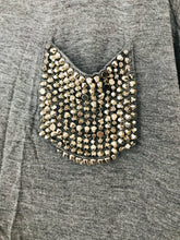 Load image into Gallery viewer, Karen Millen Women’s Studded T-Shirt | UK14 | Grey