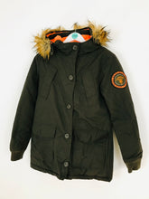 Load image into Gallery viewer, Superdry Rescue Women's Fleece Lined Parka Coat | L | Green