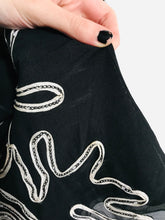 Load image into Gallery viewer, Jacques Vert Women's Floral Embroidered T-Shirt | S UK8 | Black