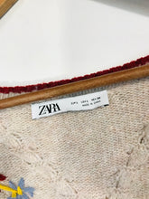 Load image into Gallery viewer, Zara Women's Floral Ruffle Cardigan | L UK14 | Multicoloured