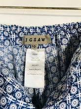 Load image into Gallery viewer, Jigsaw Women's Boho Wide Leg Casual Trousers | UK10 | Blue