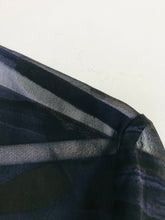 Load image into Gallery viewer, Louis Feraud Women’s 100% Silk Marble Print Sheer Long Cardigan | UK14 | Purple