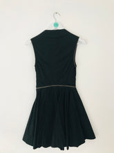Load image into Gallery viewer, AllSaints Women’s Wrap V-Neck Zip Skater Dress | UK6 | Black