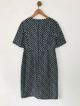 Load image into Gallery viewer, Fenn Wright Manson Women's Polka Dot Midi Sheath Dress | UK14 | Blue