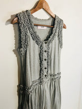 Load image into Gallery viewer, Luella Women's Cotton Ruffle Shift Dress | UK8 | Grey