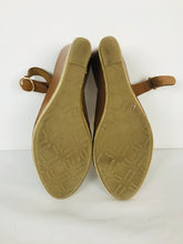 Load image into Gallery viewer, Dune Womens Peep Toe Wedge Heel | UK 7 | Brown