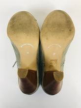 Load image into Gallery viewer, Office Women's Leather Brogue Loafer Heels | EU38 UK5 | Green