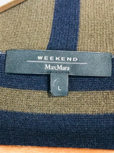 Load image into Gallery viewer, Weekend x MaxMara Women's Striped Knit Cardigan | L UK14 | Multicoloured