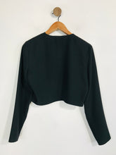 Load image into Gallery viewer, Nicole Farhi Women's Crop Smart Blazer Jacket | M UK10-12 | Black