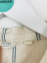 Load image into Gallery viewer, Fat Face Women’s Striped Button Down Shirt | UK12 | White