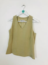 Load image into Gallery viewer, Cerruti 1881 Women’s 100% Silk Sleeveless Blouse | FR40 UK 10-12 | Brown