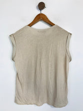 Load image into Gallery viewer, Mango Women's Sleeveless T-Shirt | S UK8 | Beige