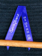 Load image into Gallery viewer, Seraphine Women's Knit Long Sleeve A-Line Dress | UK6 | Blue