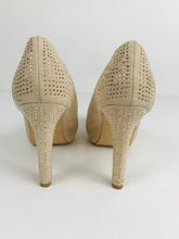 Load image into Gallery viewer, Miss KG Women's Embellished Studded Heels | EU39 UK6 | Beige