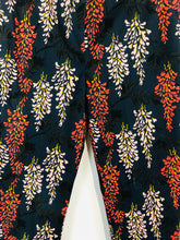 Load image into Gallery viewer, Boden Women's Floral Chinos Trousers | UK10 | Blue