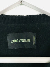 Load image into Gallery viewer, Zadig & Voltaire Women’s Distressed Cashmere Jumper | S UK8 | Black