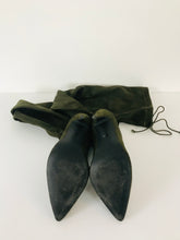 Load image into Gallery viewer, 4Th & Reckless Women’s Over Knee Thigh Stiletto Boots | UK5 | Green