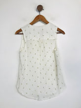 Load image into Gallery viewer, Anthropologie Vanessa Virginia Women's Embroidered Sleeveless Blouse | UK4 | White