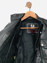 Load image into Gallery viewer, Belstaff Women’s Cropped Leather Biker Jacket | 44 UK12 | Black