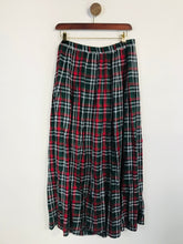 Load image into Gallery viewer, Susan Bristol Women's Pleated Plaid Maxi Skirt | UK16 | Multicoloured