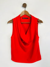 Load image into Gallery viewer, Zara Women's Cowl Neck Tank Top | S UK8 | Red