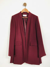 Load image into Gallery viewer, Reiss Women's Collarless Long Blazer Jacket | UK14 | Red