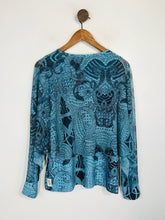 Load image into Gallery viewer, Postcard Women's Patterned Layered Blouse | Size 2 | Blue