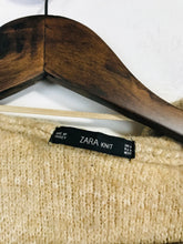 Load image into Gallery viewer, Zara Women's Knit Hooded Short Sleeve Overcoat Coat | M UK10-12 | Beige