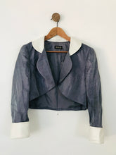 Load image into Gallery viewer, Gold Women's Bolero Blazer Jacket | UK14 | Grey