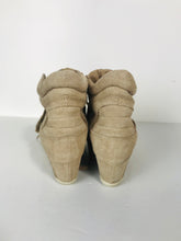 Load image into Gallery viewer, Limited by Ash Women's Hi-Top Wedge Trainers | EU39 UK6 | Beige