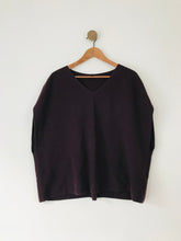 Load image into Gallery viewer, COS Women’s Oversized Wool Sweater Vest Jumper | M UK12 | Maroon