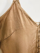 Load image into Gallery viewer, Ghost Women’s Button Up Camisole Top | UK6 | brown