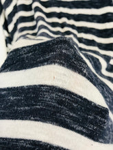 Load image into Gallery viewer, Oasis Women's Striped T-Shirt | M UK10-12 | Blue