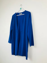 Load image into Gallery viewer, Jean Muir Womens Long Wool Cardigan | M | Blue