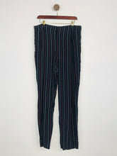 Load image into Gallery viewer, Ghost Women's Striped Casual Trousers | M UK12 | Blue